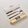 Talheres Portáteis Explosivos Desenho Animado Fofo Garfo Colher Hashi Aluno Festa Trabalhador de Escritório Viagem Colher Hashi Caixa Portátil Transfronteiriça