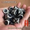 Acessórios para Pingente de Agata Dzi de Xizang Atacado Chaveiro DIY Estrela e Lua Acessórios Bodhi Dzi de Três Olhos Contas Soltas