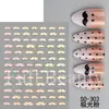 Nuevas Pegatinas para Uñas Estilo Ins Dibujo Animado Barba Cuatro Colores Retro Estilo Caballero Barba Pegatinas para Uñas