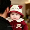 Chapéu de Bebê Primavera e Outono Veludo Cotelê Quente Chapéu de Pescador Gatinho Fofo Meninos e Meninas Proteção Solar ao Ar Livre À Prova de Vento Chapéu Bucket