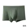 Ropa interior de algodón puro para hombre, bóxers sin costuras de color liso a media cintura, entrepierna antibacteriana, shorts bóxer para hombre de verano absorbentes de sudor y transpirables