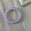 Sal Marina Azul Translúcido Anillo para el Cabello Tipo Cable de Teléfono Elástico de Goma Elegante Cuerda para la Cabeza de Mujer Alta Elasticidad Duradero Sin Marcas Cuerda para el Cabello Accesorios para el Cabello