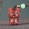 Sándalo Verde Dragón Cadena para Teléfono Móvil Llavero Colgante Adorno Dragón del Zodíaco para Hombres y Mujeres Parejas Accesorios Culturales y Artísticos