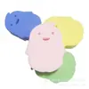 Esponja de banho de desenho animado pva pinguim rosa algodão de banho pva sapo verde pele infantil esponja cinza amigável