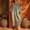 Amazon AliExpress 2026 Comércio Exterior Transfronteiriço Site Independente Vestido Longo Casual Estampado Boêmio Feminino para Férias