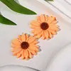 Aretes Zapatos Accesorios DIY Caja de Almacenamiento Accesorios DIY Resina Flor de Margarita y Girasol de Dos Colores