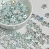 Ding Yi ABS Perla de Imitación Bicolor Barroco Pentagrama Luna Fría Galvanizado Agujero Pasante Irregular Cuentas Sueltas Accesorios para Pulseras DIY