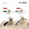 Garza Blanca Mosca Clásica Seca para Comercio Exterior Wy618-9 Anzuelo de Pesca con Mosca Señuelo Biónico Señuelo para Pesca de Trucha Arcoíris