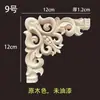 Talla de Madera Dongyang Madera Maciza Flor de Esquina Estilo Europeo Talla Esquina Decorativa Francesa Patrón de Cuatro Esquinas Talla de Madera Tamaño Completo En Stock