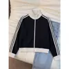 Outono de 2026 Novo Estilo Coreano Tendência Roupas de Casal Cardigan Esportivo Americano Moletom Roupas de Casal Masculinas e Femininas Jaqueta Moletom