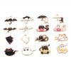 Paraguas de demonio diy transfronterizo gato gato blanco y negro halloween accesorios de aleación de zinc collar llave