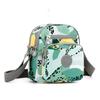 Bolsa Pequena para Mulheres 2024 Nova Bolsa de Ombro Estilo Coreano Tecido de Nylon Bolsa Transversal Multi-Bolsos Bolsa Quadrada Pequena Cor Macaron