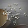 Cinta de Pajarita Off-White ABS Pegamento Crema Accesorios Barrocos DIY Funda para Teléfono Móvil Cadena para Teléfono Móvil Perforación con Perlas