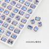 Conjunto de 10 Peças de Strass Pequenos Octogonais para Nail Art Dongzhou, Mini Strass Octogonais Pequenos Irregulares de Vidro K9 com Fundo Pontiagudo 6*8, Cristal Dongzhou