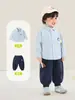 Camiseta Panda Kaka Infantil Roupas de Outono para Meninos Tops Casuais para Meninas Camisetas de Bebê Roupas de Primavera e Outono para Bebês