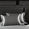 Exportar roupas de cama transfronteiriças, fronha de seda artificial, cetim de seda artificial, seda gelada, fronha de seda lavada, fronha individual