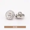 Botones de Diamante con Patrón de Cáñamo, Botones Metálicos, Botones para Camisa, Botones Tejidos para Suéter, Botones, Accesorios Dorados para Ropa