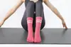 Calcetines de yoga antideslizantes de tubo medio para fabricante mayorista transfronterizo, calcetines de yoga de cinco dedos de estilo Ins de moda para deportes y fitness, Pilates, baile