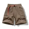 Shorts Esportivos de Secagem Rápida de Verão Calças Esportivas Masculinas de Cinco Pontos Calças Masculinas da Moda Roupa Externa Shorts Grandes de Praia Calças Casuais de Comprimento Médio