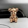 Pasta Roja para Internet Adornable Chapado UV Nórdico Conejo Oso de Orejas Largas Adornos para Coche Objetos Decorativos para el Hogar Transfronterizo