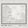 Azulejos de Muro de Sombra para Hogares Rurales, Azulejos de Flor en Relieve, Azulejos para Pared Exterior, Azulejos para Muro de Puerta de Bienvenida de Longevidad de Pino y Grulla