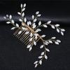 Estilo Mori Coreano Estético de Alta Calidad Accesorios para el Cabello de Novia Peine para el Cabello Hecho a Mano Diamante de Proteína Enredadera Peine Grande para el Cabello Tocado