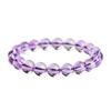 Cuentas sueltas de amatista boliviana auténticas y naturales, cuentas de cristal hechas a mano, accesorios de joyería, pulsera
