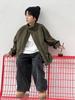 Liquidación Venta Trendy Rompevientos Retro Otoño para Niños con Bolsillo Grande Unisex para Niños 100% Algodón Longitud Media Chaqueta de Trabajo