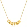 Transfronterizo nuevo 26 letras inglesas costura lindo colgante personalidad DIY gratis con collar creativo DZK