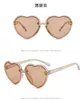 Nuevas gafas de sol para niños para niñas, mismo estilo que Isla Obi, lindas gafas de sol para bebé con forma de corazón, gafas de protección solar para niñas
