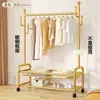 Perchero simple de estilo nórdico para uso en interiores en el dormitorio, engrosado y reforzado, móvil, de pie, perchero vertical