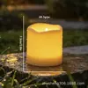 Lámpara de Velas Impermeable para Exteriores Fiesta de Bodas Mesa de Comedor Lámpara de Ambiente Decoración Modelo con Control Remoto Lámpara de Velas Electrónica de Simulación