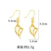 Nuevos Pendientes de Gancho con Flor Hueca Estilo Lujo Ligero, Pendientes Redondos de Bambú Estilo Étnico Retro, Joyería de Oro de Arena Vietnamita de Moda