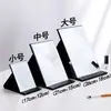 Espejo Plegable Espejo de Maquillaje Cuero PU Escritorio Flip Portátil Espejo de Tocador Alta Definición Mujeres Hombres Dormitorio Estudiante Tamaño Grande Venta al por Mayor