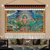 Tapices del Paisaje del Palacio de Potala de Xizang Pintura Mural Horizontal Sala de Estar Sofá Pared de Fondo de TV Mesita de Noche Tela Decorativa