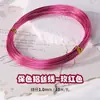 Alambre de Aluminio de Color de 2 mm para Dar Forma a Bonsáis, Tiras Especiales para Dar Forma para Manualidades Hechas a Mano, Alambre de Aluminio Suave para Jardinería