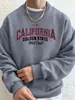 Sudadera Europea para Hombre de Talla Europea Transfronteriza Sudadera de Invierno con Cuello Redondo Terciopelo Urbano Cálida Holgada Sudadera con Capucha Casual para Hombre