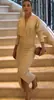 Outono de 2025 Novo Amazon Transfronteiriço Europeu e Americano Decote V Manga Longa Elegante Moda Cintura Marcada Vestido Feminino
