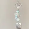 Estilo Ins Carrillón de Viento de Botella Flotante Llavero de Teléfono Colgante Pequeño Medusa Estrella Correa para Bolso Decoración Versátil para Mujeres