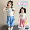 Conjunto Fofo Casual de Duas Peças para Bebês e Crianças Pequenas, Nova Moda Infantil Tendência 2026 Roupas Estilosas para Meninas