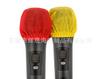 En stock funda protectora a prueba de spray para micrófono de tela no tejida desechable funda para micrófono de tela no tejida en forma de U cubierta protectora para micrófono KTV cubierta para micrófono