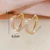 Brincos TEMU transfronteiriços novo estilo zircônia cúbica brincos de nicho de alta qualidade para mulheres brincos da moda e versáteis estilo francês