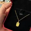 Collar de flor de tulipán para mujer, colgante retro de flor cuadrada, cadena para clavícula romántica de lujo ligero, diseño de nicho, temporada de otoño e invierno