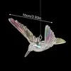 Decoraciones Colgantes Transparentes para el Hogar, Hotel y Eventos de Boda: Adornos de Cristal para Techo con Forma de Pájaro Colibrí de Acrílico