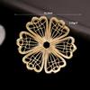Zhongxing Novo redondo oco Xiuhe cocar Flor hairpin corpo principal tassel pingente flor peça de flor diy joias acessórios