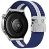 Adecuado para Correa de Reloj Huawei Gt5/4 Hebilla de Paracaídas Correa de Reloj Tejida de Nylon Rayada Samsung Watch3/4 22mm