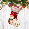 Calcetín Navideño Grande 3D Transfronterizo Bolsa de Regalo Bolsa para Dulces Bolsa de Regalo Tipo Calcetín Decoración Festiva