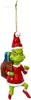 2024 Nuevo Monstruo de Pelo Verde Decoración Navideña Adornos Colgantes Dibujos Animados Colgante para Árbol de Navidad Decoración para el Hogar y el Coche de Navidad