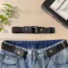 Cinturón de Pantalones Perezosos Estilo Nuevo para Mujer, Cinturón Elástico Invisible sin Costuras para Hombre, Faja de Cintura Versátil con Hebilla Ajustable para Estudiantes