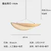 Gaze Estilo Chinês Novo Pequeno Pendente Luminária Cabeceira Hall de Entrada Corredor Sala de Jantar Gaze Barco Lua Flutuante Design da Lâmpada Lua Senso de Design Atmosfera Pendente Luminária